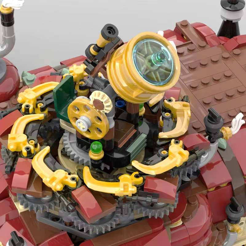 Bricklink Steam-Punk mittelalterliche Burg Wissenschaft Bausteine Set - Bild 4