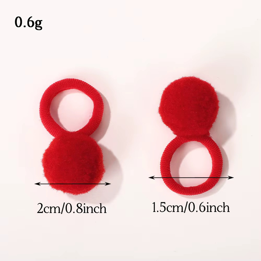 HAHAYL Scrunchies mit Plüschball, 20 Stück, Kinder - Bild 2