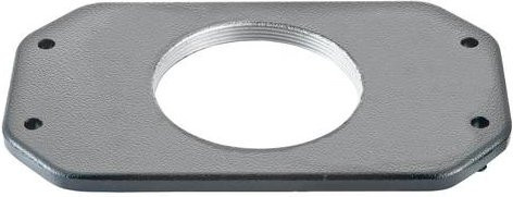 Harting Montagedeckel aus Edelstahl in Silber und Schwarz 19400489826 - Bild 1