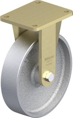 Blickle Bockrolle BS-G 250G in Silber, Rad-Durchmesser: 25 cm, Tragfähigkeit: 1400 kg - Bild 1