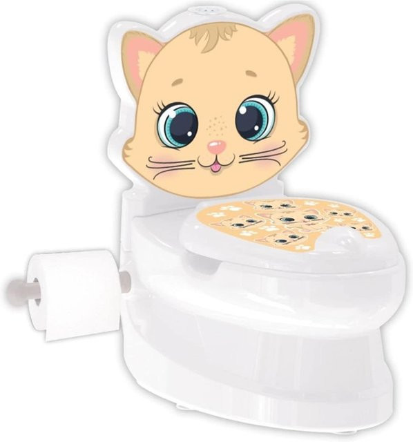 Pilsan Kitty Töpfchen 07563 mit Musik und Licht in Weiß - Bild 1