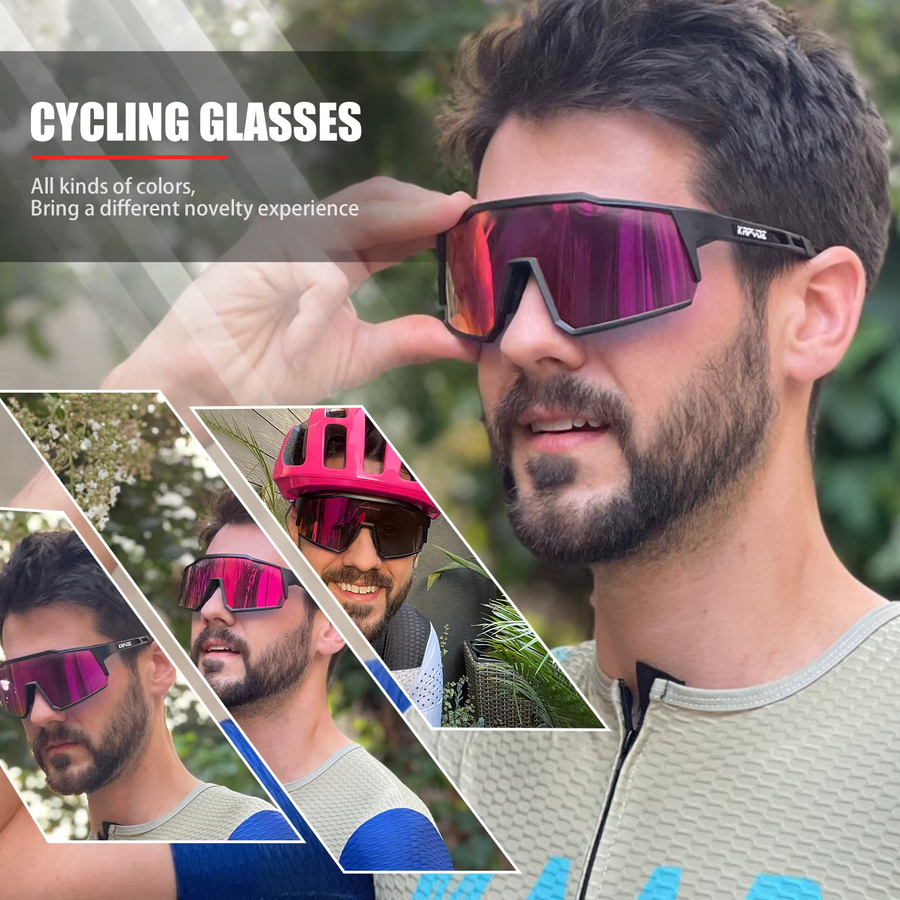 Kapvoe Sonnenbrille Sport, Vollrand, Kunststoff - Bild 2