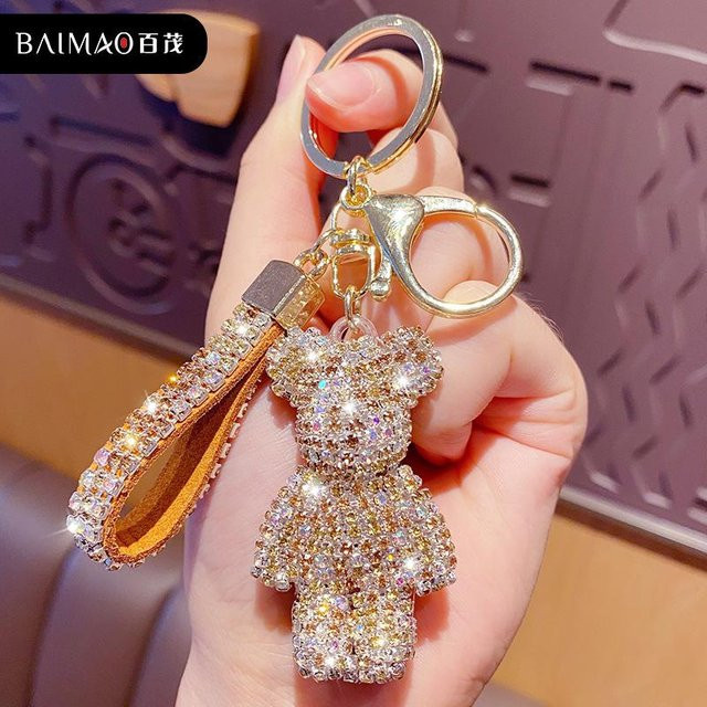 Rd lala Anhänger Bären-Paar, Strass, Kristall, Gold, Damen - Bild 1