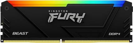 Kingston FURY Beast RGB DDR4 Arbeitsspeicher 32 GB 3200 MHz DIMM Schwarz Multicolour KF432C16BB2A/32 - Bild 1