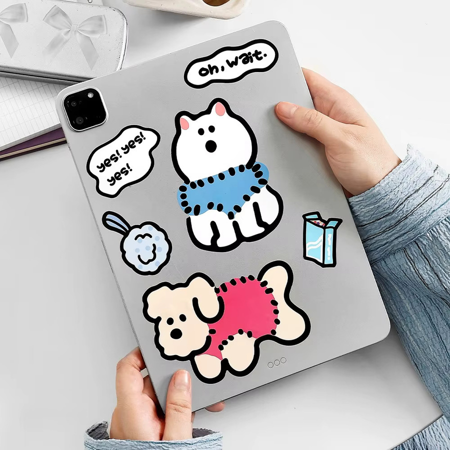 TWBEB Stay Cute Cartoon-Aufkleber aus synthetischem Papier, 2 Blatt pro Packung, Mehrfarbig, selbstklebend für Scrapbooking und DIY-Bastelbedarf - Bild 2