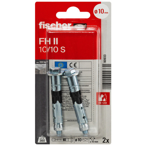 Fischer Hochleistungsanker FH II 10/10 S K aus Stahl, silberfarben - Bild 5