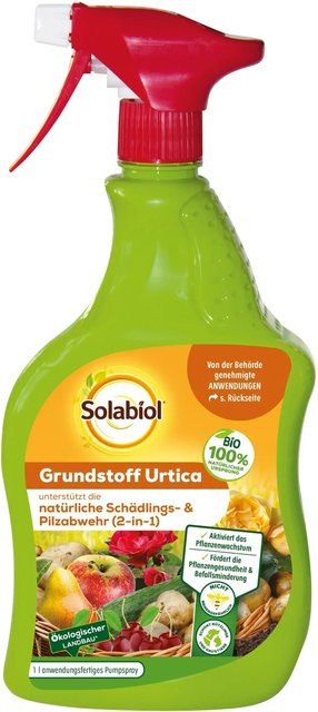Solabiol Grundstoff Urtica Spray zur Bekämpfung von Insekten, Milben und Pilzkrankheiten für Obst, Gemüse und Zierpflanzen - Bild 1