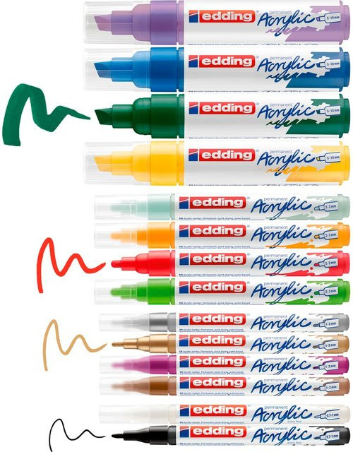 edding Acrylmarker Creative Set, 14er-Set, Multicolor - Bild 1
