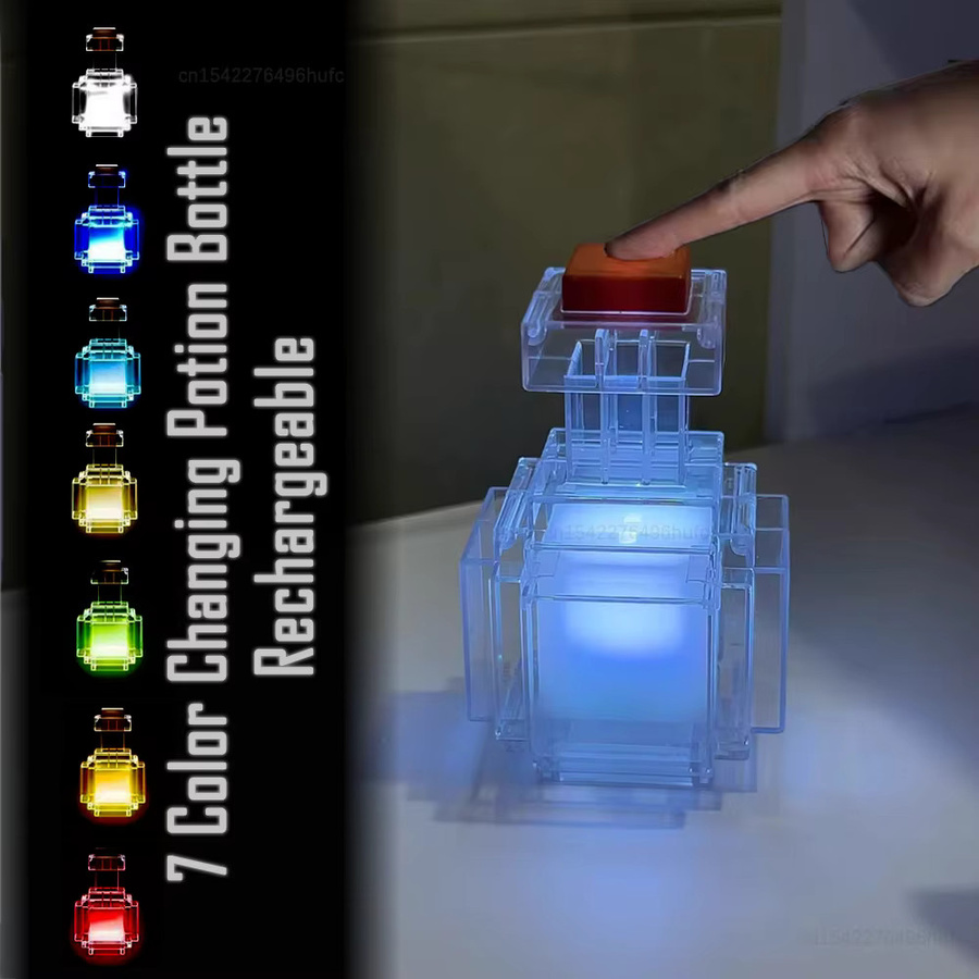 hairun Medizinflasche LED-Nachtlicht, 7-Farben, USB-aufladbar - Bild 3