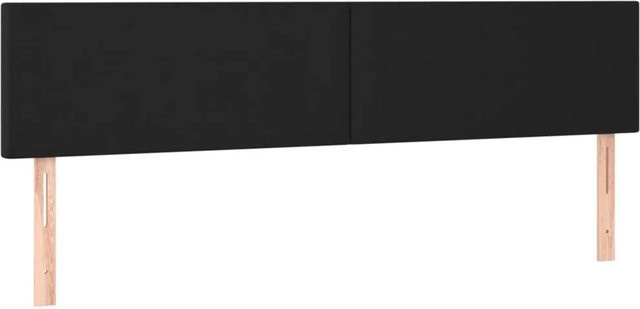 2er-Set vidaXL Kopfteile aus Kunstleder in Schwarz, B/H: 90 x 78/88 cm - Bild 1