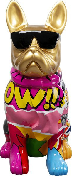 Deko Figur GRAFFITIDOG von KARE DESIGN in Multicolor, modernes Tischdeko-Tier aus Polyresin, Höhe: 13,0 cm, Breite: 20,0 cm, Tiefe: 10,0 cm - Bild 1