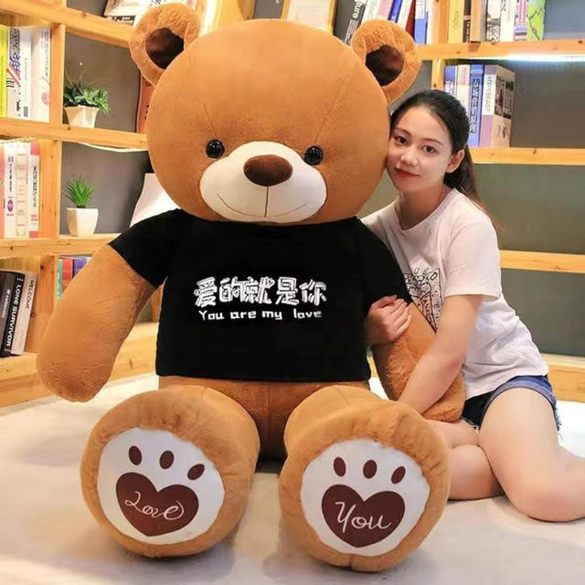 Bai Fen Bai Panda-Puppe, Plüschtier, Weiß, Braun - Bild 1