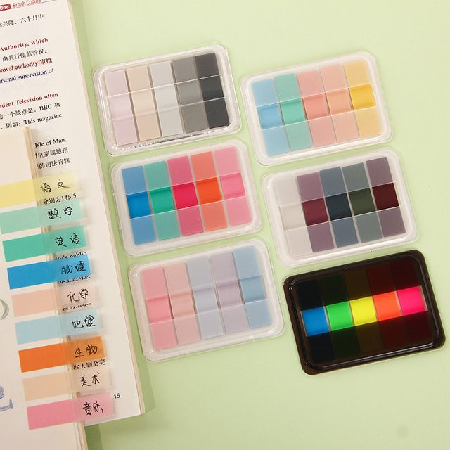 100 Blatt selbstklebende Notizblock-Aufkleber in Multicolour für Scrapbooking und Schule - Bild 1