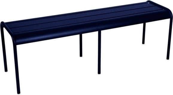 Fermob Luxembourg Gartenbank aus Aluminium in Blau, wetterfest und UV-beständig - Bild 1