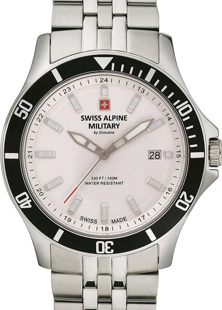 Swiss Alpine Military Herrenuhr, Quarz, Edelstahl, 42 mm, 10 ATM - Bild 1