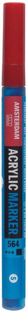 Amsterdam Acrylic Marker Brillantblau mit 1-2mm Spitze - Bild 1