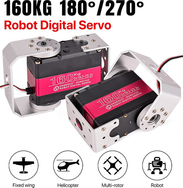 9IMOD RC Digitalservo DS51160/RDS51160, Standardservo, Metall, Schwarz - Bild 1