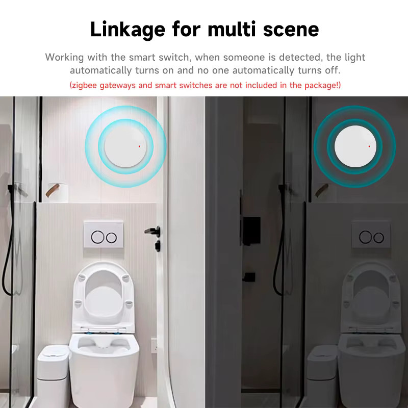 Tuya ZigBee 24G WiFi Präsenzsensor mit Radar-Erkennung für dein Smart Home in Weiß - Bild 5
