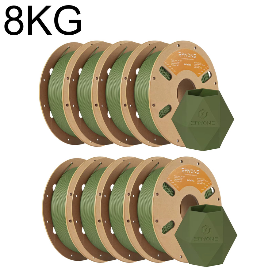 ERYONE Mattes PLA-Filament für FDM-3D-Drucker, 1,75 mm, Grün - Bild 4