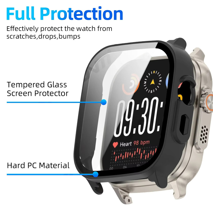 Realme Uhrenzubehör, Glas + Hülle für Realme Watch 5, transparent - Bild 2