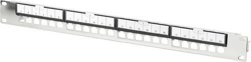 Digitus Modulares 24 Port Patchpanel DN-91411-G, 1 HE, Schwarz (RAL 9005), Unbestückt - Bild 1