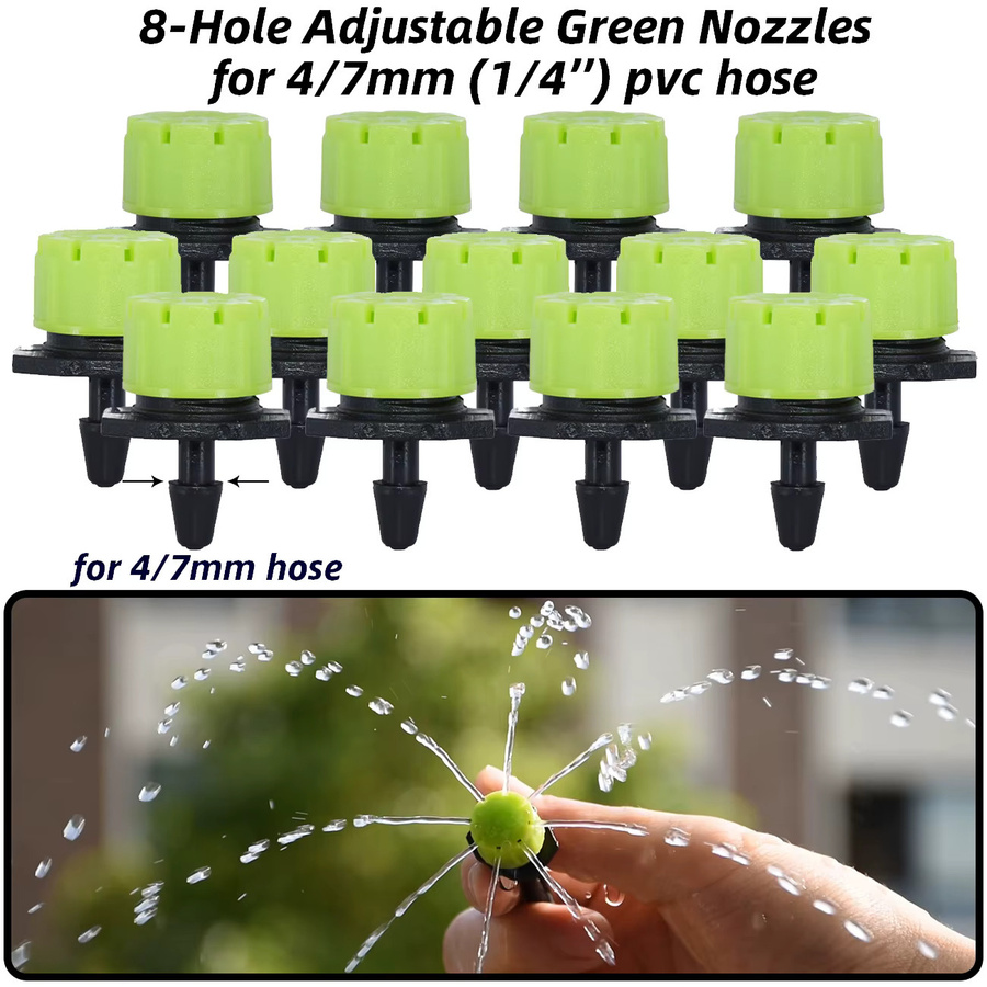 KESLA Tropf-Bewässerungssystem mit Inline-Dripper für Garten und Gewächshaus, 5-30m, 1/4'' Schlauch-Set zur automatischen Pflanzenbewässerung - Bild 3