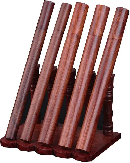 YXYMCF Räucherstäbchen-Aufbewahrungsröhre aus Palisander in Braun für 10 cm und 21 cm Stäbchen - Bild 1