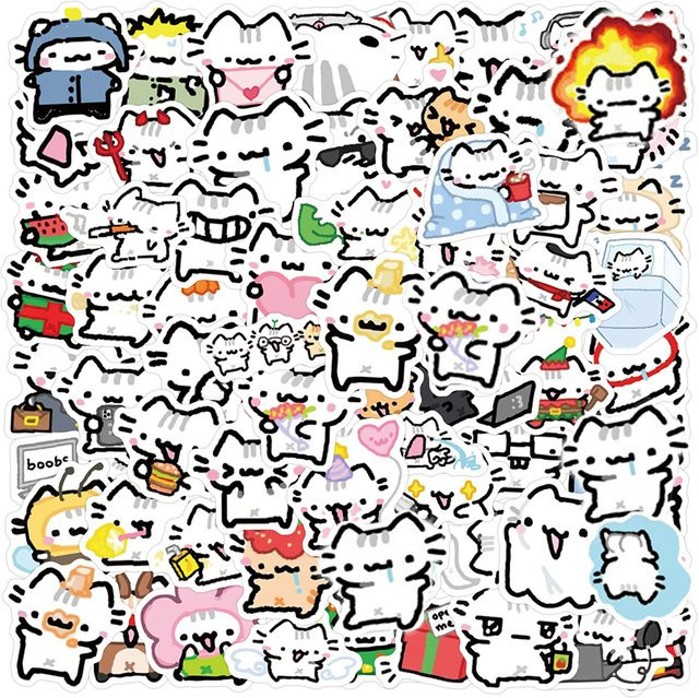 Rspctou Pokky Katzen-Aufkleber, Sticker, multicolour - Bild 1