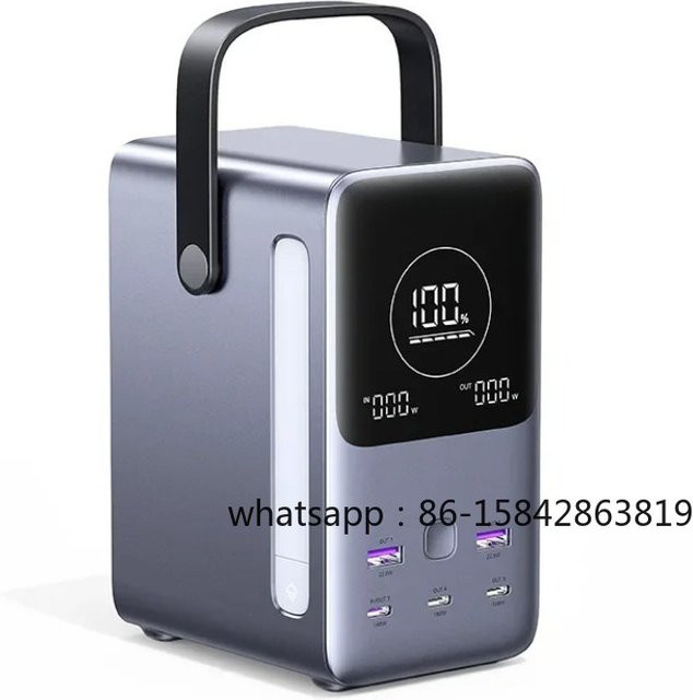 UGREEN Powerbank Tragbares Ladegerät mit 48000mAh, 300W, Smart Digital Display, Beleuchtung und SOS-Modus, Grau - Bild 1