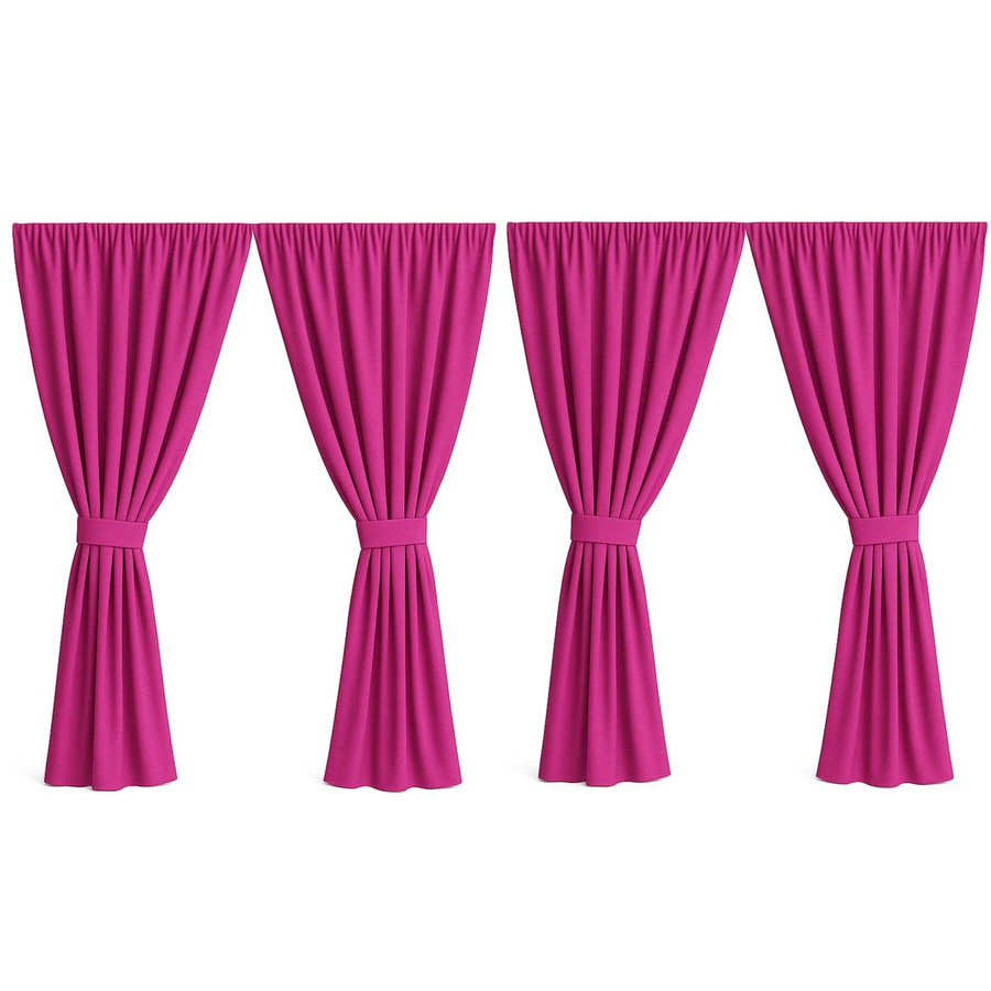 Setgarden Curtain Garden Outdoor Vorhang, 4er Set, Farbe: Rose, B/H: 155 x 200 cm - Bild 2