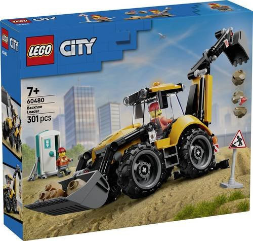 LEGO City Gelber Baggerlader Baufahrzeug ab 7 Jahren - Bild 1
