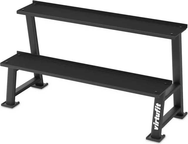 VirtuFit Kettlebell Aufbewahrungsständer aus Metall in Schwarz Matt - Bild 1