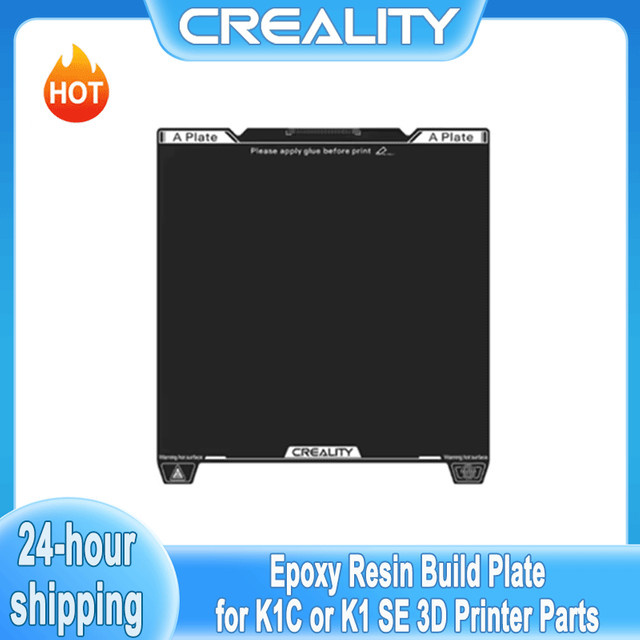 Creality Original Epoxidharz-Bauplatte in Schwarz für K1C oder K1 SE 3D-Drucker, B/T: 235 x 235 mm - Bild 1