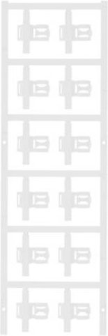 Weidmüller Zeichenträger in Weiß zum Aufclipsen mit einer Beschriftungsfläche von 30 x 5 mm - Bild 1
