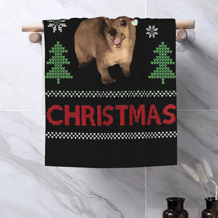 Ka Chen Muda Baumwollhandtuch Weihnachten Wawa Tasse Motiv, Multicolor, B: 40 cm, H: 60 cm - Bild 3