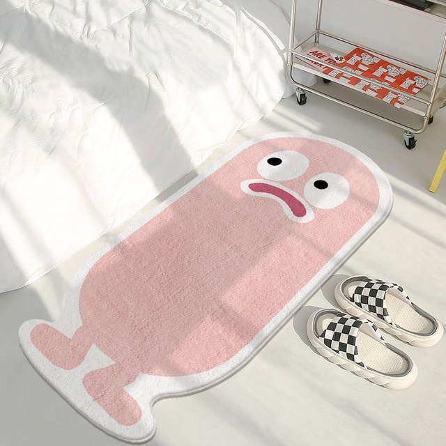 Verschleißfester Imitations-Kaschmir-Teppich mit Tiermotiv für Wohnzimmer und Schlafzimmer, Farbe: Pink, B/T: 40 x 120 cm - Bild 1