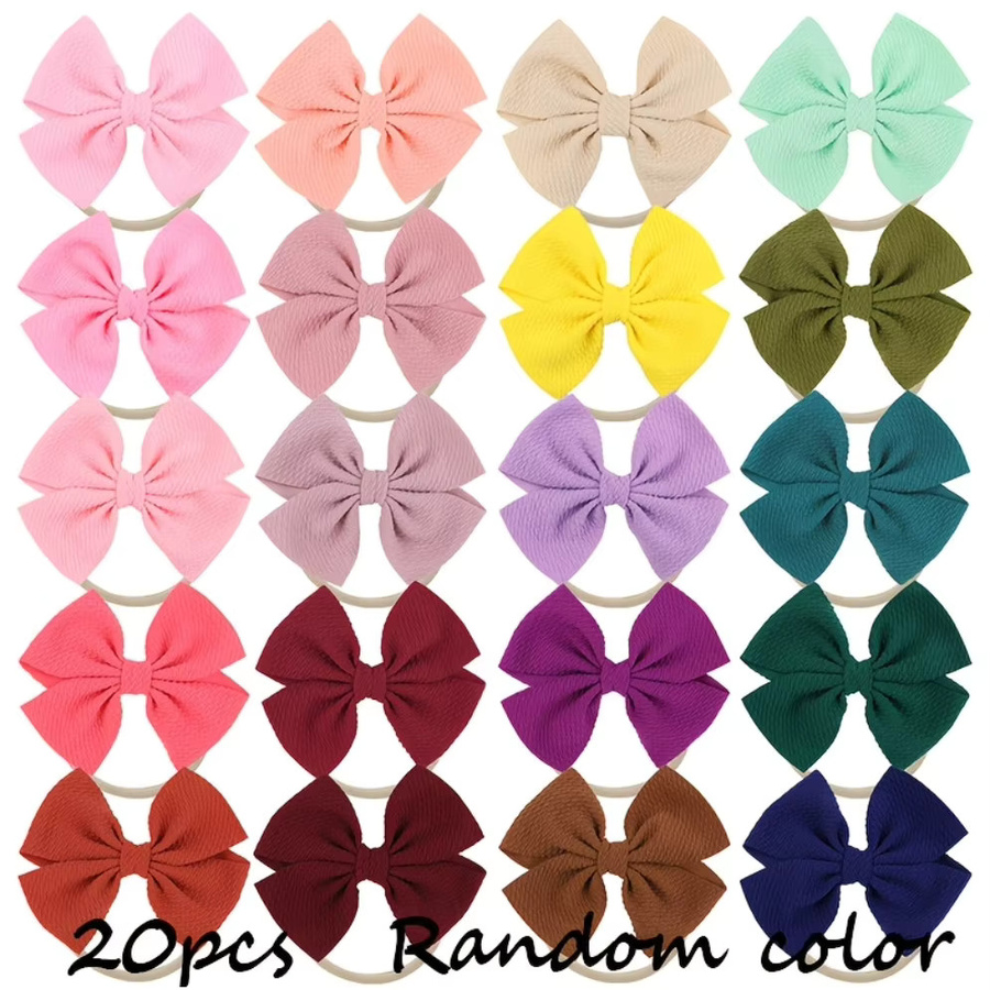Baby Bows Haarschleifen mit Grosgrain-Band, 6/10/20 Stück, Kinder - Bild 2