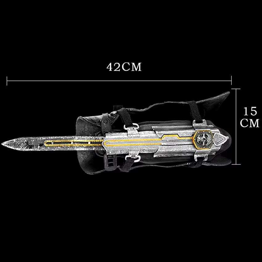 COSNYC Assassin's Creed Hidden Blade Sleeve Schwertfigur, Schwarz - Bild 6