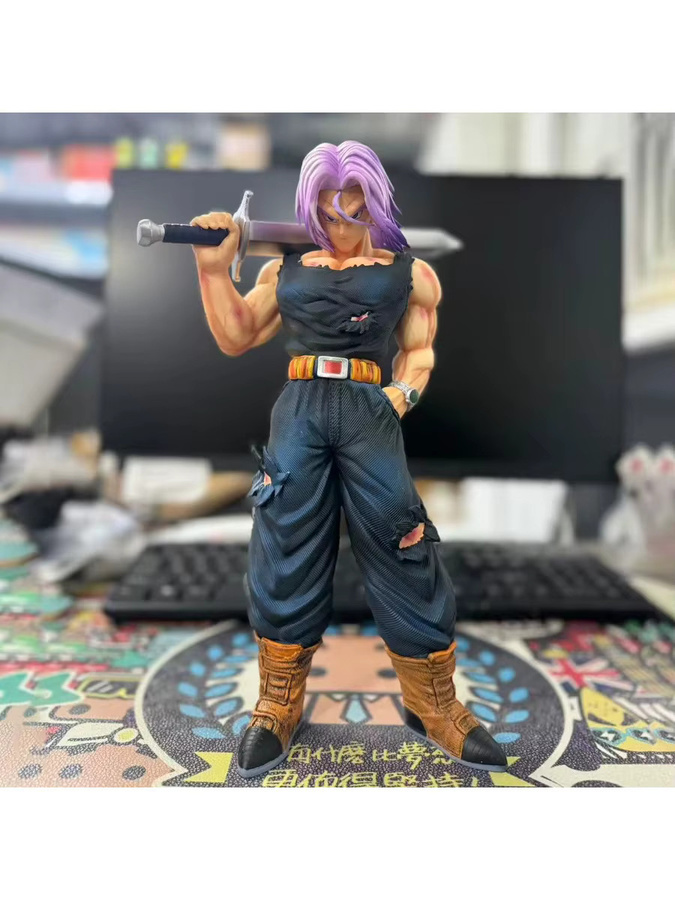 Bandai Dragon Ball Z Future Trunks Super Saiyan Actionfigur, 30cm, mit austauschbaren Köpfen - Bild 4