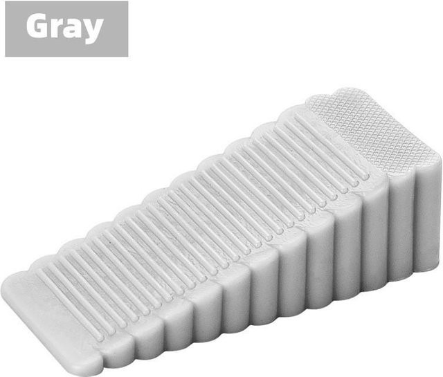 Yiran bag Sicherheits-Silikon-Türstopper in Grau, B/T/H: 9,5 x 4,0 x 2,7 cm - Bild 1