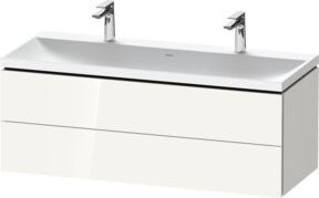 Duravit L-Cube Waschtischunterschrank Weiß Hochglanz, Wandhängend, B/T/H: 120 x 48 x 48 cm - Bild 1