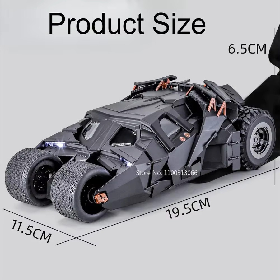 caipo Batmobil, Diecast Modell, 1:24, Metall, mit Licht und Sound - Bild 2
