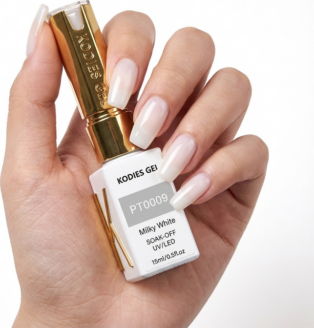KODIES GEL Builder-Nagelgel, Milchweiß, Glänzend - Bild 1
