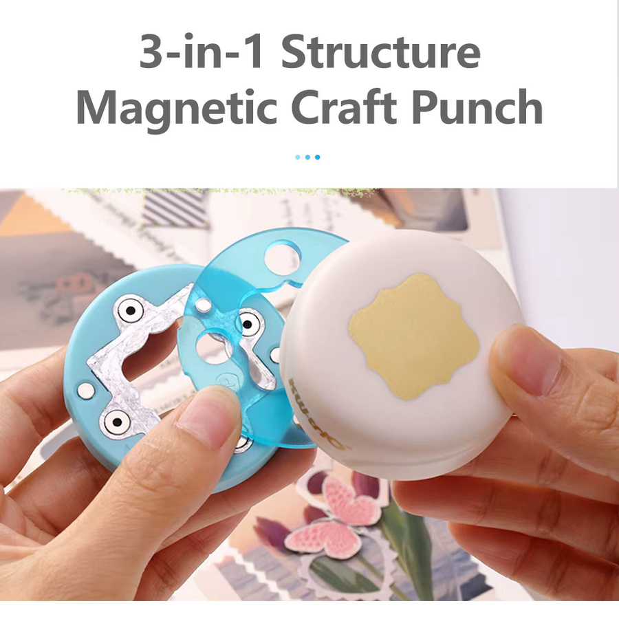 Kw-trio Craft Hole Punch Handgefertigter Papierstanzer für Scrapbooking und Bastelarbeiten aus Kunststoff - Bild 2