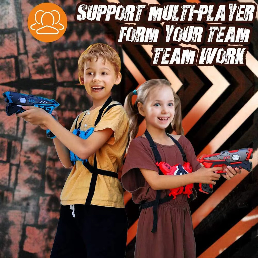 VATOS Team-Schießspiel, 4x Infrarot-Laser-Tag-Pistolen-Set, Blaster-Pistole - Bild 4