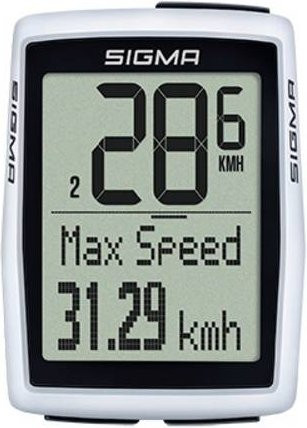 Sigma BC 12.0 WR Fahrradcomputer in Weiß mit Radsensor und Kabelübertragung - Bild 1