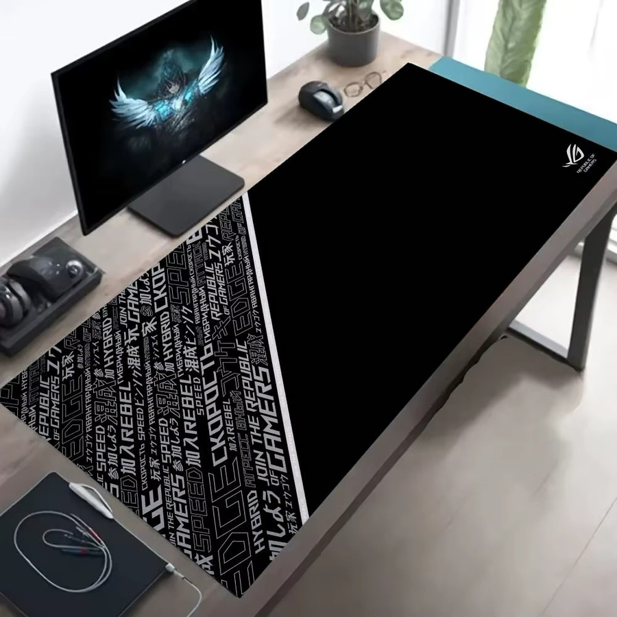 Asus ROG Gaming-Mauspad XXL in Schwarz mit rutschfester Oberfläche und Nahtkante - Bild 3