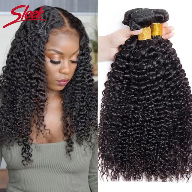 Peruanische Kinky Curly Echthaar-Bündel, Haarverlängerungen Remy, Damen - Bild 1