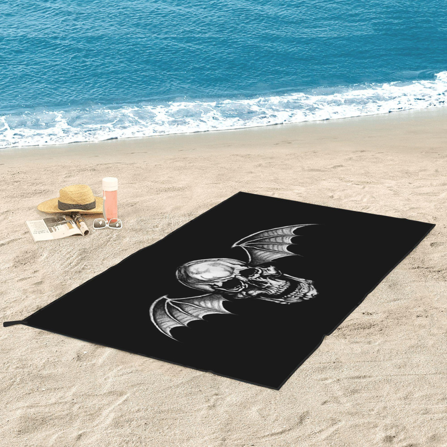 Avenged Sevenfold Strandtuch aus Mikrofaser, Schwarz, B/H: 70 x 140 cm - Bild 3