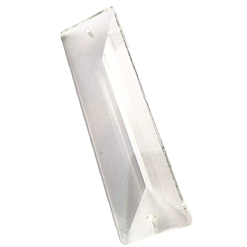 20 Stück transparente Kristall-Eiszapfen aus Glas, dreieckige U-Tropfen Prismen für Kronleuchter und Dekoration, Höhe: 7,6 cm bis 10 cm - Bild 5